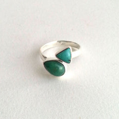RING: NATURAL TURQUOISE RING, 100% SOLID .925 STERLING SILVER, HANDMADE AND AVAILABLE EXCLUSIVELY AT ANNA SEE