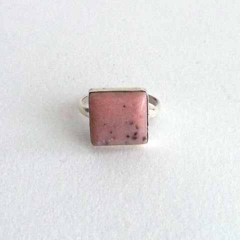RING: NATURAL PINK OPAL RING, 100% SOLID .925 STERLING SILVER, HANDMADE AND AVAILABLE EXCLUSIVELY AT ANNA SEE