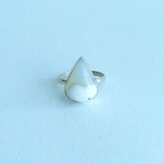RING: NATURAL DENDRITIC AGATE TRIANGLE RING, 100% SOLID .925 STERLING SILVER, HANDMADE AND AVAILABLE EXCLUSIVELY AT ANNA SEE