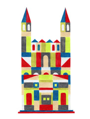 COLORFUL MEDIEVAL CASTLE ILLUSTRATION GICLEE ART PRINT BY ANNA SEE