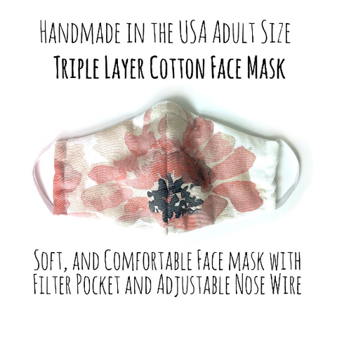 Watercolor Flowers Face Mask