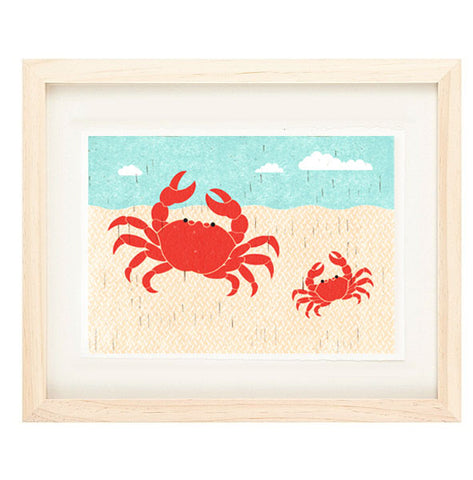 CRABS ILLUSTRATION GICLEE ART PRINT BY ANNA SEE