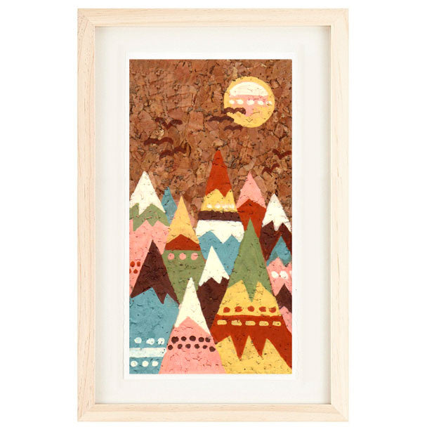 CORK MOUNTAINS ILLUSTRATION GICLEE ART PRINT BY ANNA SEE