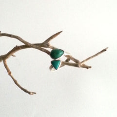 RING: NATURAL TURQUOISE RING, 100% SOLID .925 STERLING SILVER, HANDMADE AND AVAILABLE EXCLUSIVELY AT ANNA SEE