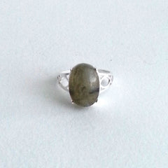 RING: NATURAL LABRADORITE RING, 100% SOLID .925 STERLING SILVER, HANDMADE AND AVAILABLE EXCLUSIVELY AT ANNA SEE