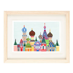 RUSSIAN ARCHITECTURE ILLUSTRATION GICLEE ART PRINT BY ANNA SEE