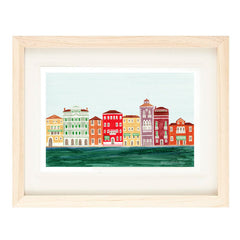 VENICE ILLUSTRATION GICLEE ART PRINT BY ANNA SEE