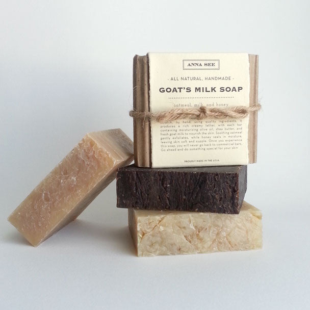 ALL-NATURAL, HANDMADE, GOAT'S MILK SOAP, MADE FROM SCRATCH EXCLUSIVELY FOR ANNA SEE