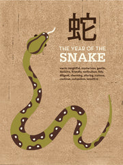 THE YEAR OF THE SNAKE 2013 ILLUSTRATION GICLEE ART PRINT BY ANNA SEE