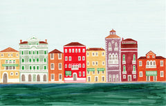 VENICE ILLUSTRATION GICLEE ART PRINT BY ANNA SEE