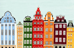 STOCKHOLM ILLUSTRATION GICLEE ART PRINT BY ANNA SEE