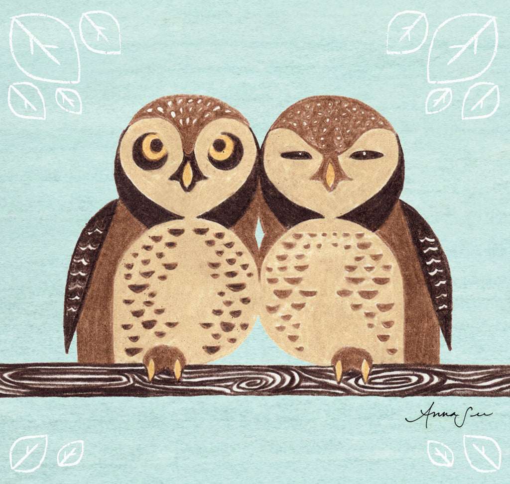SPOTTED OWL ILLUSTRATION GICLEE ART PRINT BY ANNA SEE