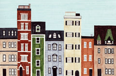 BOSTON, NEW ENGLAND ILLUSTRATION GICLEE ART PRINT BY ANNA SEE