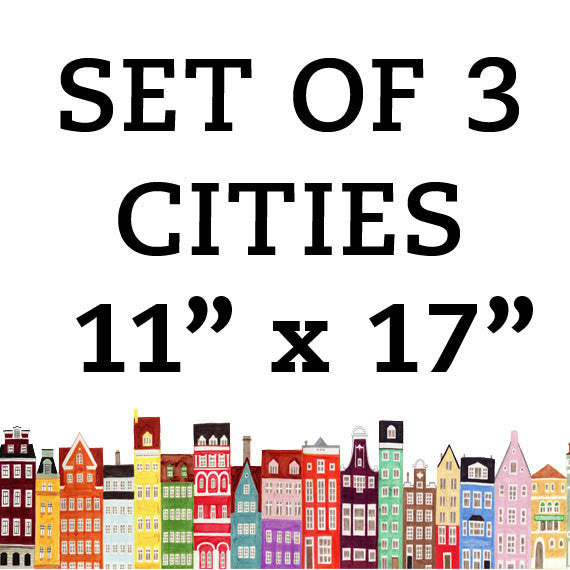 CITIES 11 x 17 SET